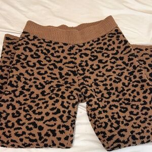 Cupcakes & Cashmere Brown and Black Knit Shorts